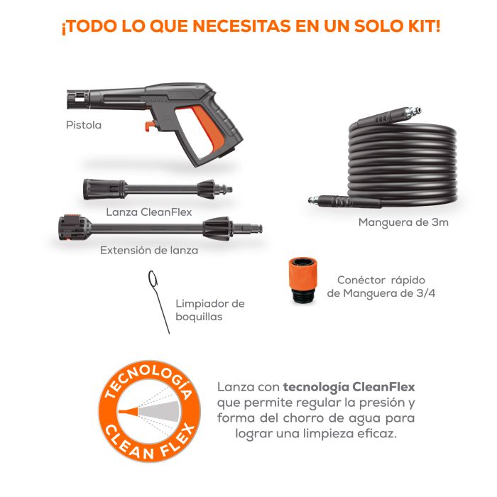HobbyClean 1200W 4.5LPM 1350PSI EVANS - Imagen 2